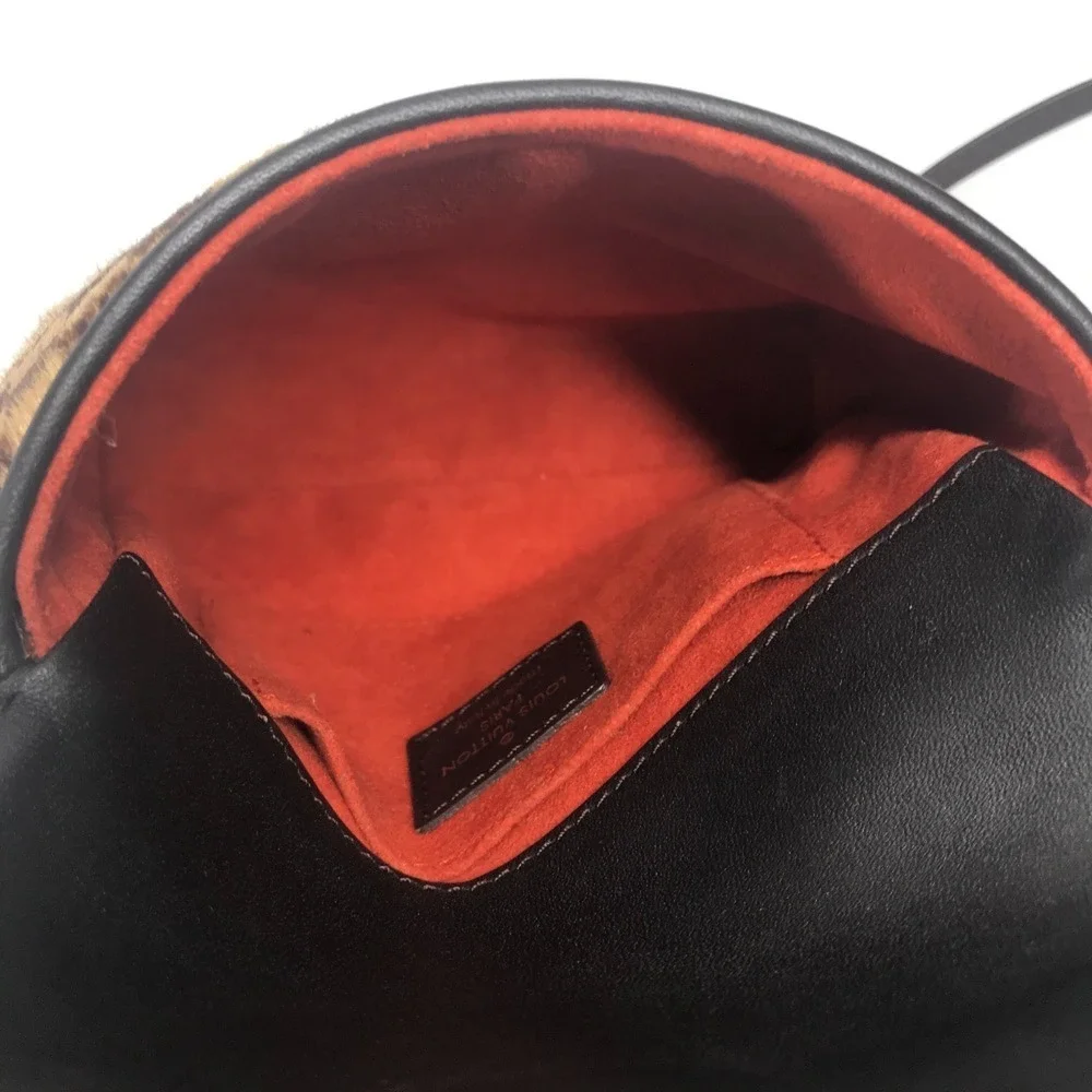LOUIS VUITTON Brown Damier Leather Pochette Shoulder Bag